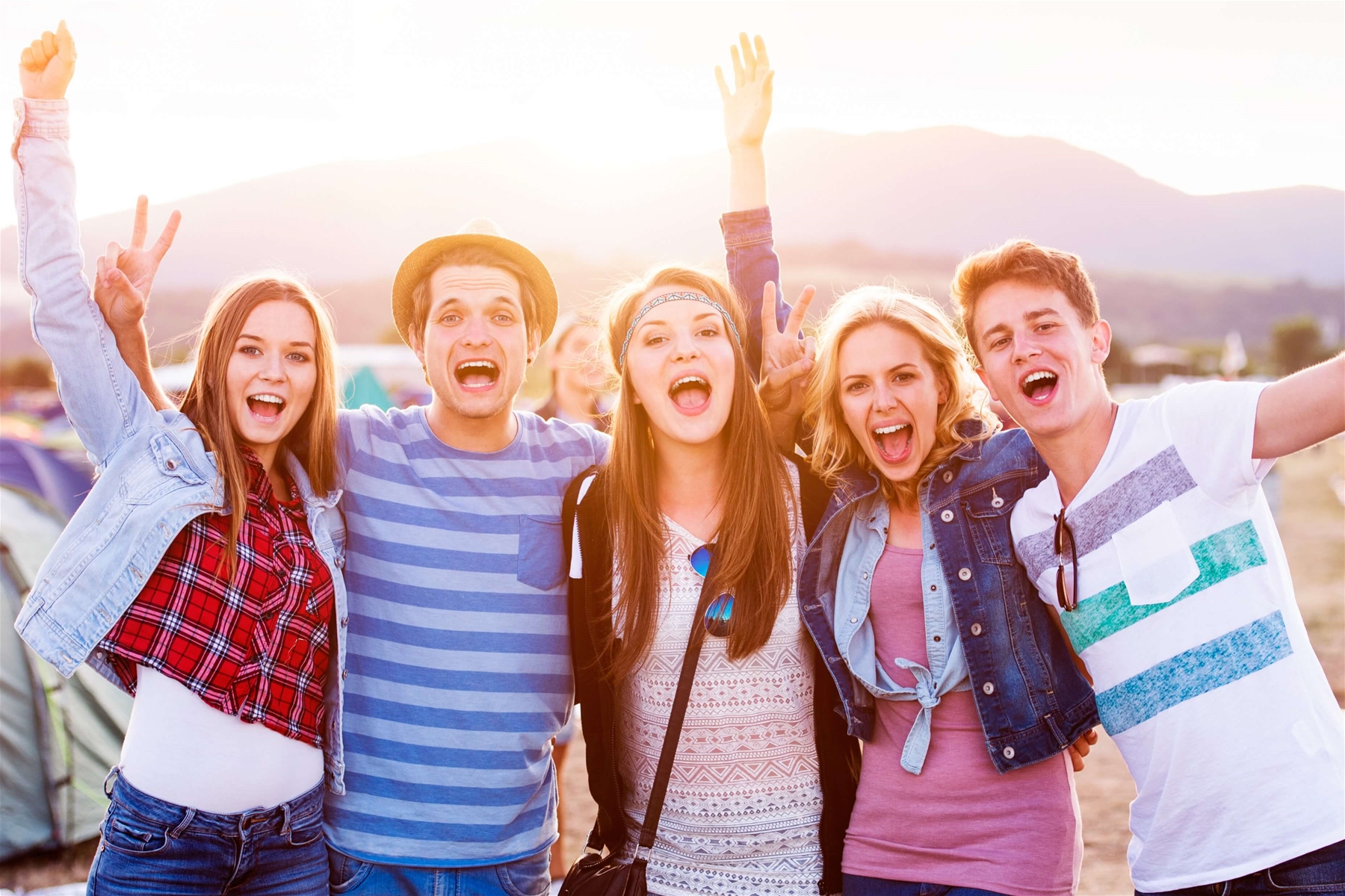 A group of friends enjoying Big Sky Events.